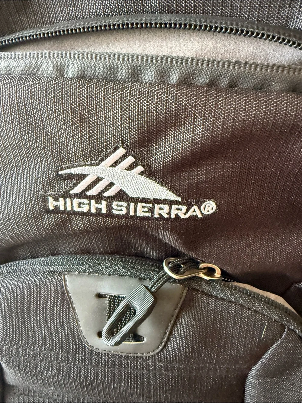High Sierra Black Backpack with Multiple Compartments